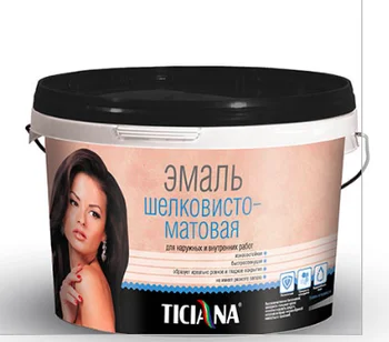 

Enamel acrylic silky-matte 0,9л Ticiana