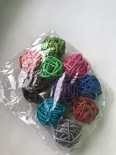 Bolas de ratán para loros 10 Uds./20 piezas Uds., juguetes para masticar pájaros, juguetes para afilar jaulas de pájaros, decoración divertida para mascotas, accesorios para jaula