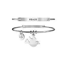 

KIDULT-316L STAINLESS STEEL BRACELET WITH PENDANT DOVE PEACE-COD 231634