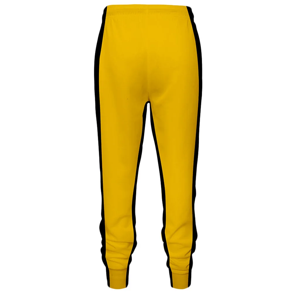 Взрослые желтые толстовки брюки спортивные костюмы игра смерти кунг-фу Униформа спортивный костюм для мужчин и женщин Хэллоуин косплей одежда для тренировок