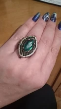 Kinel de lujo anillo para las mujeres aspecto Vintage AAA verde de cristal de la joyería de Boho de Color oro encanto étnico anillo de boda