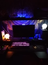 Night-Light Moon-Lamp Touch-Switch Bedroom-Decoration LED Birthday-Gift 3d-Print Rechargeable