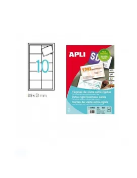 

BUSINESS CARD RIGID 250 GR. APPLICATION