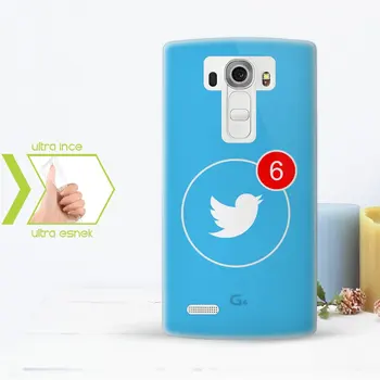 

Personalized LG G4 Slim Clear Silicone Phone Cover (Twitter-1)