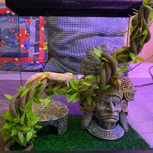 1,5/2,5/3m grande Flexible vides decoración de hábitat Flexible selva escalador reptil, suministros para mascotas, Terrario de Reptiles Decoración