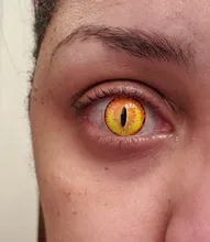 EYESHARE-2 uds./1 par de lentillas de Ojos de dinosaurio para Halloween, lentes de contacto de colores para maquillaje de ojos
