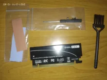JEYI-adaptador CoolSwift PCIE3.0 NVME x16, disipador térmico de velocidad completa M.2 2280, hoja de aluminio de refrigeración, oblea de silicona de conductividad térmica