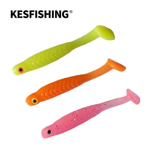 KESFISHING Soft lure Swimbait Ice Fishing 4.4cm 12pcs 0.5g Lucky