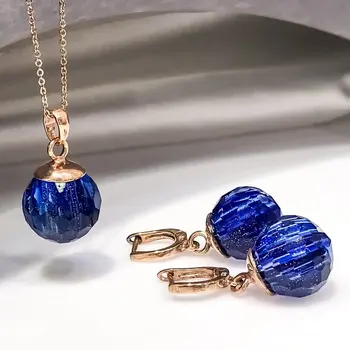 

Star Stone Italian Quality Silver Necklace Earrings Set