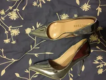 Office Shoes Pumps Thin Heels BIGTREE Pointed-Toe Patent Leather Shallow Fashion