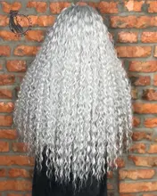 Ídolo de moda suelta el pelo de la onda profunda mechones extensiones de cabello Ombre mechones 28-32 pulgadas 120g Super largo pelo sintético del pelo rizado del pelo de la onda