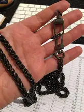 Correa de metal para bolso, con asa de 120 cm/100 cm, repuesto para bolso de mano, bandolera, 4 colores