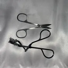 Rizador de pestañas de acero inoxidable, 1 unidad, rizado blanco y plateado, maquillaje cosmético, rizador de pestañas, instrumento para pestañas