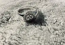 Aesthetic Rings For Women Vintage Stainless Steel Sun Face Punk Couple Ring Fashion Exaggeration