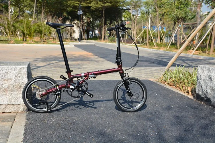 U2a68ec20bf25456aade236bcb979a4244 Fnhon Gust CR-MO Steel Folding Bike 16" 305 349 Minivelo Mini velo Bike Urban Commuter Bicycle V Brake 9 Speed