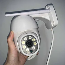 Cámara IP de seguridad PTZ de 5MP para exteriores, videocámara inalámbrica de 1080P con Wifi, Zoom Digital 4X, detección humana de IA, seguimiento automático, P2P