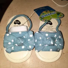 Zapatos de princesa con moño para niñas recién nacidas, sandalias antideslizantes de algodón de 0 a 18 meses para verano