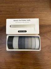 8 unidades/juego de cinta Washi de Color sólido, cinta adhesiva decorativa Kawaii, cinta adhesiva para diario de recortes, cinta de papelería