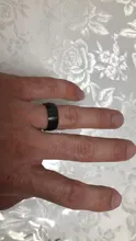 Modyle de los hombres de la moda de anillo de color negro titanio acabado mate clásico anillo de compromiso, joyería para hombre boda