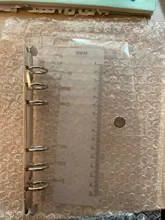 Cuaderno transparente de hojas sueltas de varios tamaños, carpeta de notas, diario, cubierta de núcleo interno, suministros de papelería de oficina, tamaño A7, A6 y A5