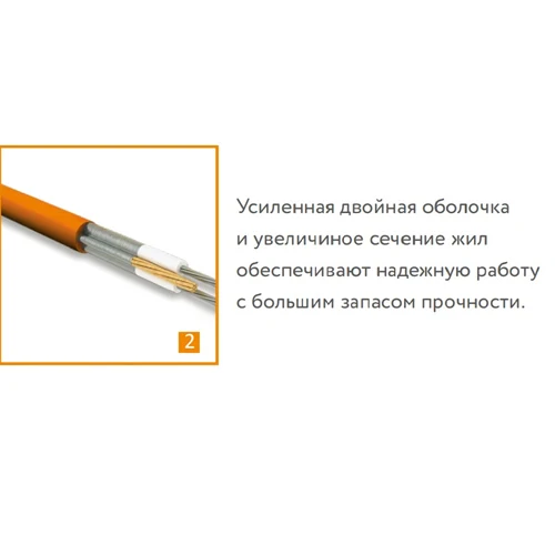 Кабель нагревательный "Теплолюкс" Tropix ТЛБЭ 5,0 м/100 Вт
