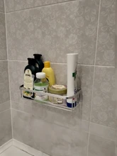 Shelf-Holder Storage-Rack Shampoo Kitchen-Organizer Cosmetic Wall-Mounted Corner Bathroom Shower