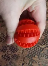 Bola de juguete interactiva para perro, Bola de goma natural con fugas, Limpieza de dientes, 5cm/7cm/11cm, nueva mascota de sandía