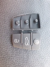 Funda de goma para mando a distancia de coche Audi, repuesto de 3 botones para A1 S1 A3 A4 A5 A6 A8 Q5 Q7 TT RS