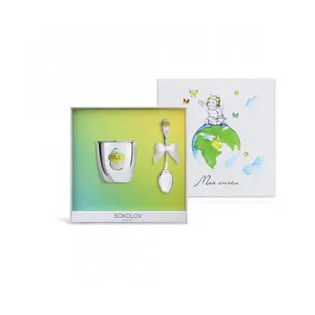 

Children's table set Sokolov from silver, fashion jewelry, 925, women's/men's, male/female