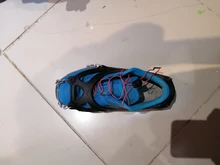 18 dientes hielo nieve crampones antideslizante escalada pinza zapato cubre Spike zapatos de acero inoxidable nieve antideslizante de la cubierta del zapato Crampon