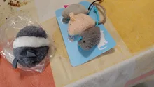 Nuevo 1PC juguete bonito para gato de peluche de felpa de juguete de la circulación ratón gatitos y mascotas divertido movimiento rata poco interactivo mordida juguete