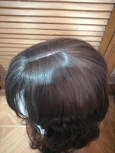 SHANGKE-Peluca de cabello sintético para mujer, cabellera larga de ondas al agua con flequillo, color marrón frío, resistente al calor, corte Bob, Cosplay diario