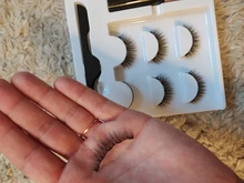 Extensiones de pestañas magnéticas, 3/5 pares de maquillaje, delineador de ojos, rizador de pestañas fácil de poner, pestañas postizas gruesas, regalo