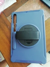 For Samsung Tab S7 Plus Heavy Duty Rugged Shockproof Case 360 Rotating Kickstand Cover