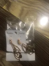 Pendientes de Clip de Cara hueca con estilo abstracto para niñas, sin Piercing, aretes con abalorio llamativo, novedad de 2019