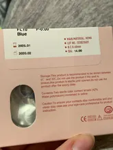 UYAAI-lentillas de colores para ojos, lentillas de 3 tonos para ojos, azules, naturales, Color marrón, 2 uds.