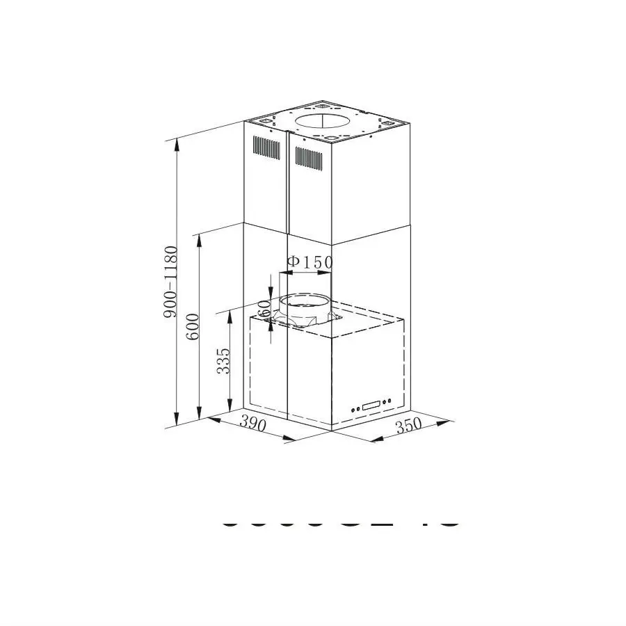 ВЫТЯЖКА MAUNFELD BATH LIGHT(ISLA) 3" НЕРЖАВЕЙКА"