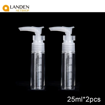 

2 Uds. 25/55/75/100/150 ml botella de viaje portátil botella de lavado Con escala bomba de espuma de extrusión envase