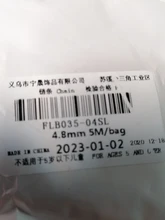 Cadena de eslabón abierto, extensor de cola para joyería DIY, 5 m/lote, 2,5, 2,8, 3,6, 4,8mm