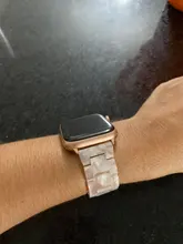 Correa de resina para Apple Watch, banda de 44mm y 40mm para iwatch Series 5 4 3 2 1, banda de 42mm y 38mm, hebilla de Metal, accesorios de pulsera