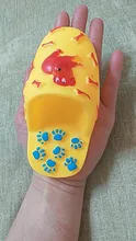 Zapatilla de mascota forma Squeaky juguetes perro juguetes con sonido de perro de perrito jugar Squeaker juguete para suministros para perros mascota
