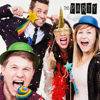 

Th3 Party Photocall Unicorn Accessories (Pack of 12)