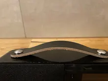 Tiradores de cajón de armario con mango de cuero de 128mm, manija para gabinete de cocina, pomos de puerta negra y tiradores para mobiliario