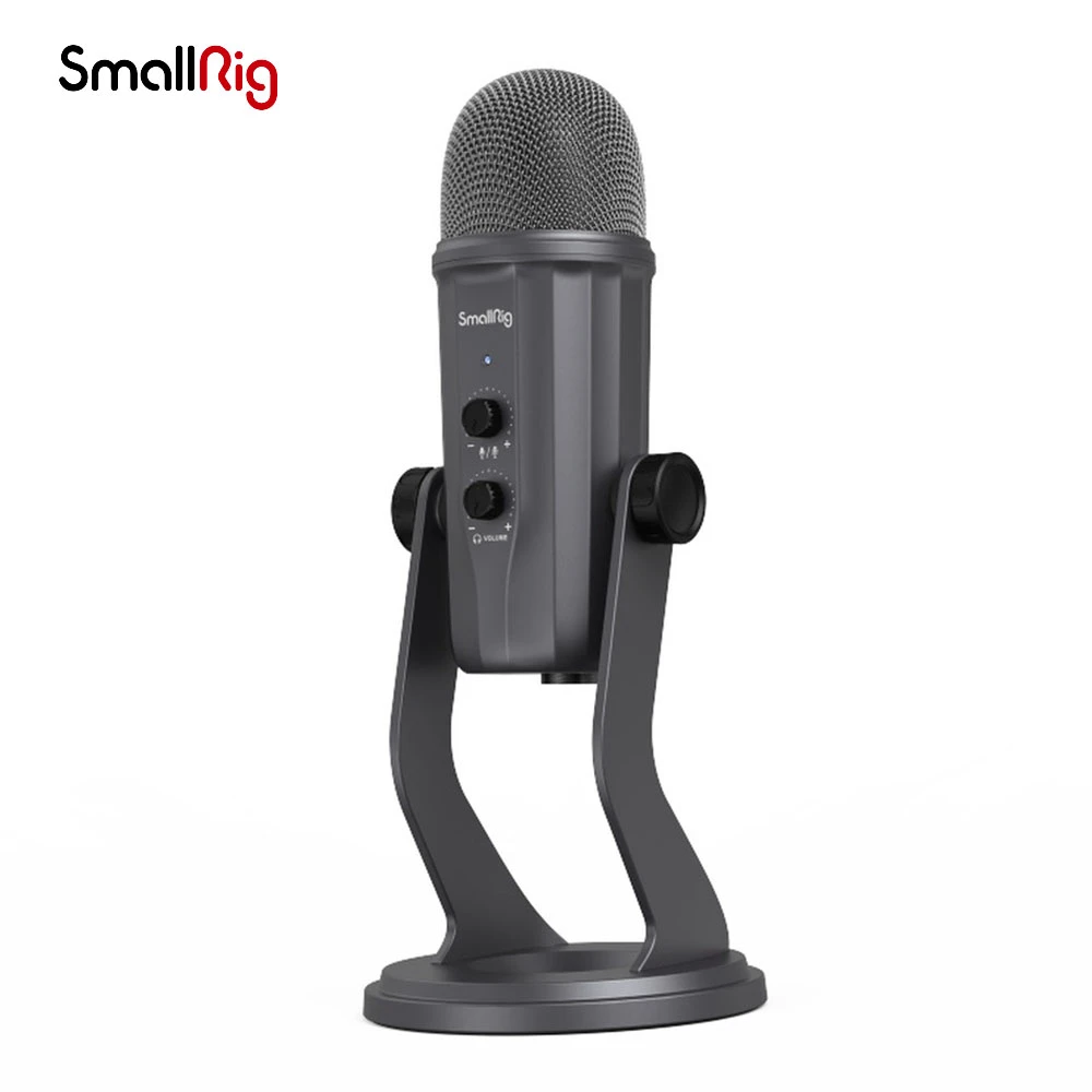 SmallRig USB Condenser Microphone with Cardioid Pickup Pattern PC Gaming Mic Built-in Shock Mount for Streaming Recording 3465