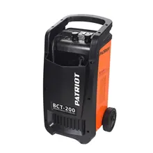 Пуско-зарядное устройство PATRIOT BCT-200 Start(Для зарядки свинцовых, кислотных аккумуляторов напряжением 12В и 24В, в