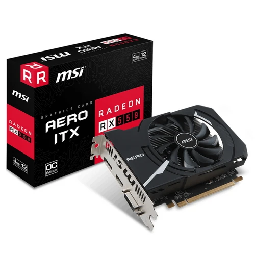 Видеокарта MSI AMD Radeon RX 550 4096MB 6000MHz 128 bit RTL [RX AERO ITX 4G OC] | Компьютеры и офис