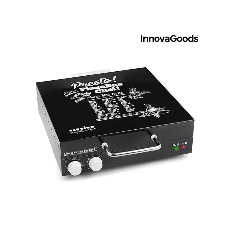 Pizzera электрическая кулинарная книга Presto! InnovaGoods 1200W черный