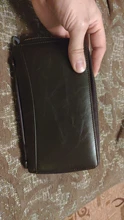 Travel Purse Card-Holder Phone-Case Men Clutch Wallet Brand Genuine-Leather Zipper Male