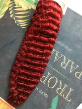 Rojo profundo onda peluca con malla frontal Pre arrancado brasileño cabello humano peluca con malla frontal rojo blanqueado nudo Real 13x4 Peluca de encaje con cabello de bebé