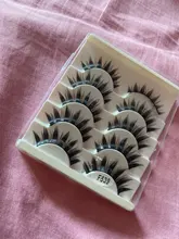 Pestañas postizas de maquillaje japonesas, 5 pares, largas y gruesas, para Cosplay